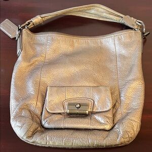 Metallic Gold coach bag